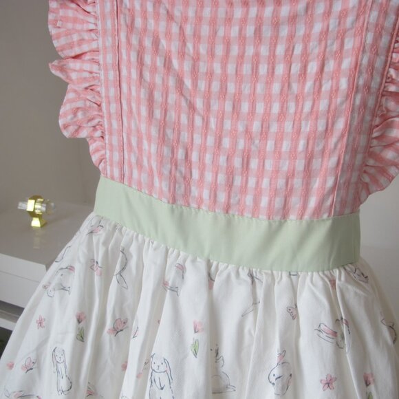 Girl's Girl August Easter Bunny Dress Size 7 EUC - Picture 8 of 11